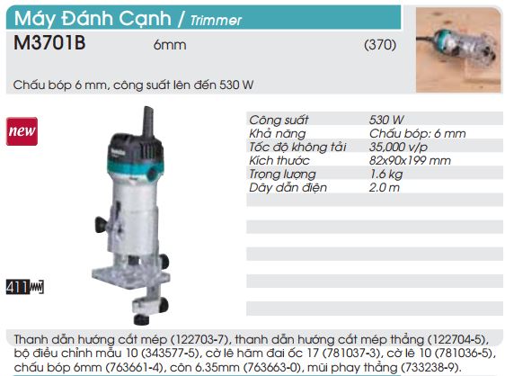 Máy soi Makita M3701B ( 6MM-530W )