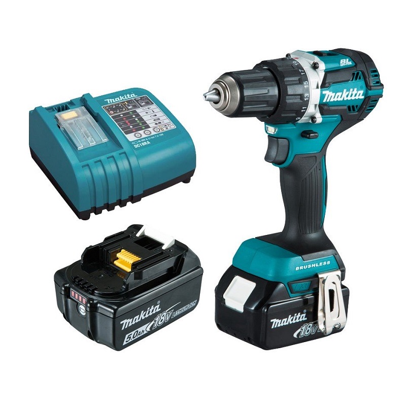 Máy khoan bắt vít MAKITA DDF484RTE (18V*2 5.0AH)