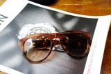 Salvatore Ferragamo Brown Gradient Round Sunglasses SF828S 216