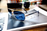 Mont Blanc MB512S 28V Sunglasses in Blue