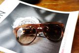 Salvatore Ferragamo Brown Gradient Round Sunglasses SF828S 216