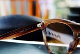Salvatore Ferragamo Brown Gradient Round Sunglasses SF828S 216