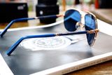 Mont Blanc MB512S 28V Sunglasses in Blue