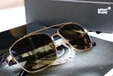 MẮT KÍNH MONTBLANC BROWN POLARIZED SQUARE SUNGLASSES MB589S 28H