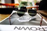 Montblanc Sunglasses MB 714S 32Q Gold/ Mirror Green MB714S
