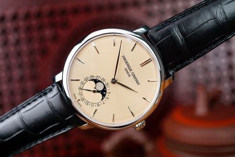 Frederique Constant Manufacture Slimline Moonphase Stainless Steel FC-705BG4S6