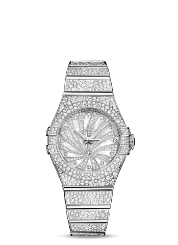 Omega Constellation Luxury Edition White gold diamond Chronometer Watch 123.55.31.20.55.007 12355312055007