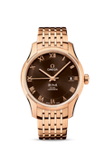 OMEGA DE VILLE 431.50.41.21.13.001  43150412113001 CO-AXIAL WATCH 41MM (FULL VÀNG KHỐI KHỐI) dial chocolate