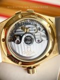 Omega Constellation 35 mm, yellow gold on rubber strap 123.57.35.20.55.003 12357352055003
