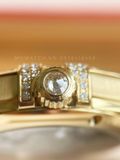 Omega Constellation 35 mm, yellow gold on rubber strap 123.57.35.20.55.003 12357352055003
