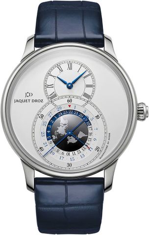 Jaquet Droz Grande Seconde Dual Time Silver J016030241