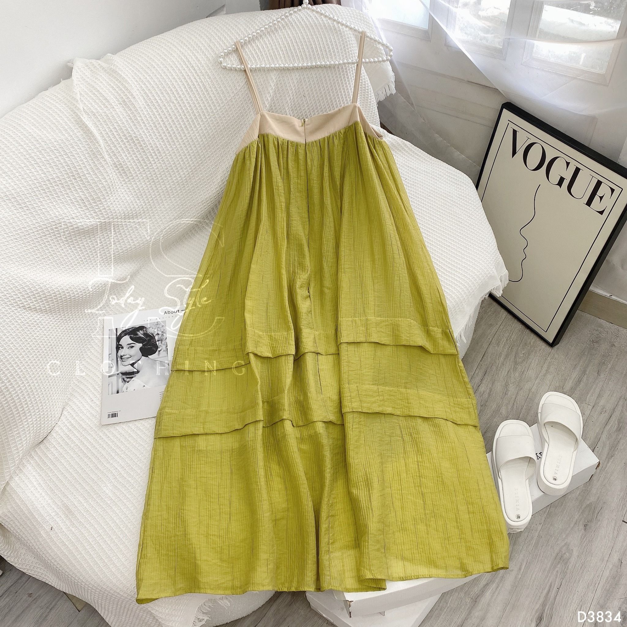 Váy 2 dây nữ đầm 2 dây dáng babydoll xòe xinh xắn nhẹ nhàng chất liệu đũi  lụa mềm mát thoải mái Panosi  V100  MixASale
