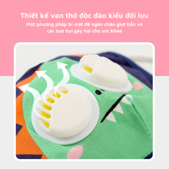 [3-10 tuổi] Set 2 cái khẩu trang vải Lemonkid® tiện lợi tái sử dụng cho bé trai bé gái