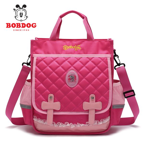 Túi xách kèm dây đeo chéo bé gái học sinh tiểu học - Hồng - Chính hãng BobDog