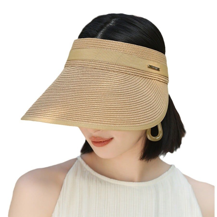 Mũ cài hở đầu thời trang cao cấp mùa hè đi du lịch đi biển chống nắng chất liệu giấy đặc biệt dành cho nữ