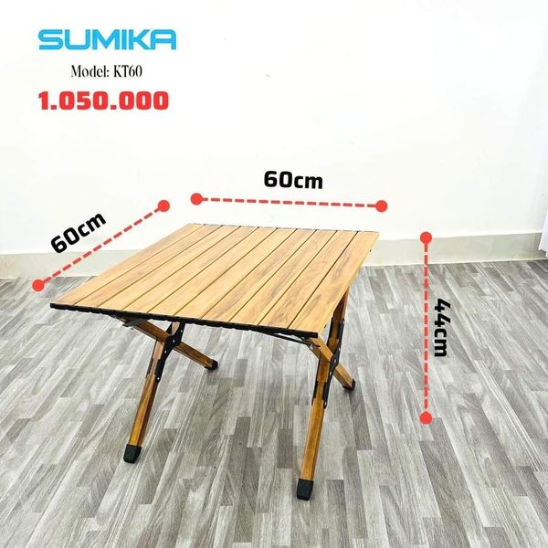  Bàn xếp gọn dã ngoại Sumika KT60, kích thước 60cm 