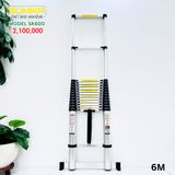  Thang rút nhôm Sumika SK600, đai đen, chiều cao 6.0m 
