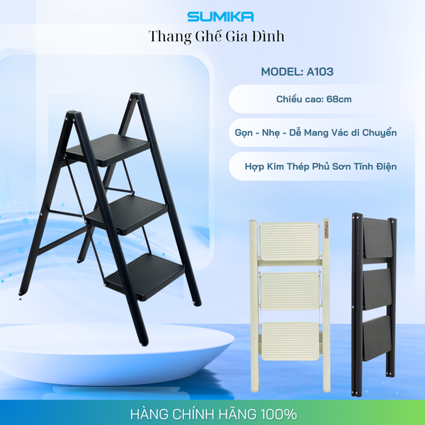  Thang ghế gia đình 3 bậc SUMIKA A103 