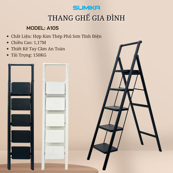  Thang ghế gia đình 5 bậc SUMIKA A105 