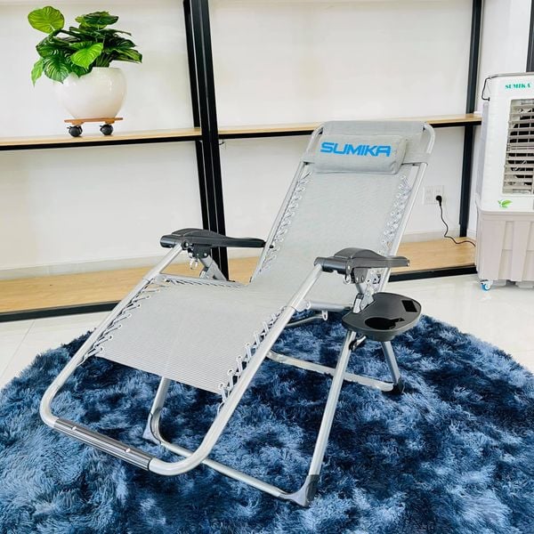  Ghế xếp thư giãn Sumika 179 Grey (Lưới xám) 