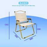  Ghế xếp thư giãn du lịch có lưng tựa SUMIKA K39 