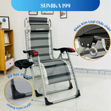  Ghế xếp thư giãn SUMIKA 199, lăn tay massage, khung vuông cao cấp 