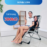  Ghế xếp thư giãn SUMIKA 199, lăn tay massage, khung vuông cao cấp 