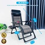 Ghế xếp thư giãn SUMIKA 636A, lưới vân mây đan thoáng mát 