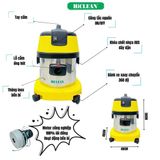  Máy hút bụi công nghiệp HiClean HC15A, công suất 1500W 