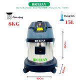  Máy hút bụi công nghiệp HiClean HC15NEW, công suất 1500W 