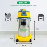  Máy hút bụi khô ướt HiClean HC30, công suất 1200W 