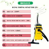  Máy hút bụi công nghiệp HiClean HC30P, công suất 1500W 