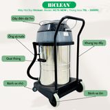  Máy hút bụi công nghiệp HiClean HC70NEW, công suất 3000W 