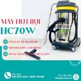  Máy hút bụi công nghiệp HiClean HC70W, công suất 2400W 