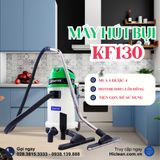  Máy hút bụi Kraffer KF130, thùng chứa 30L, công suất 1800W 
