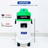  Máy hút bụi Kraffer KF130, thùng chứa 30L, công suất 1800W 