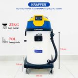 Máy hút bụi công nghiệp Kraffer KF270P, công suất 3200W 