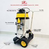  Máy hút bụi công nghiệp Sancos 3239W, thùng chứa 55L 