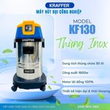  Máy hút bụi Kraffer KF130, thùng chứa 30L, công suất 1800W 