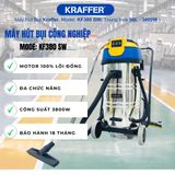  Máy hút bụi nhà xưởng Kraffer KF380SW, công suất 3800W 