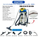  Máy hút bụi nhà xưởng Kraffer KF380SW, công suất 3800W 