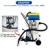  Máy hút bụi nhà xưởng Kraffer KF380SW, công suất 3800W 