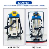  Máy hút bụi nhà xưởng Kraffer KF380SW, công suất 3800W 