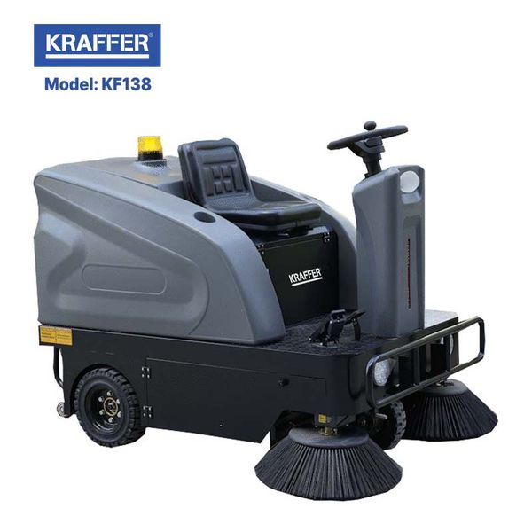  Máy quét rác ngồi lái KRAFFER KF138 dùng bình 