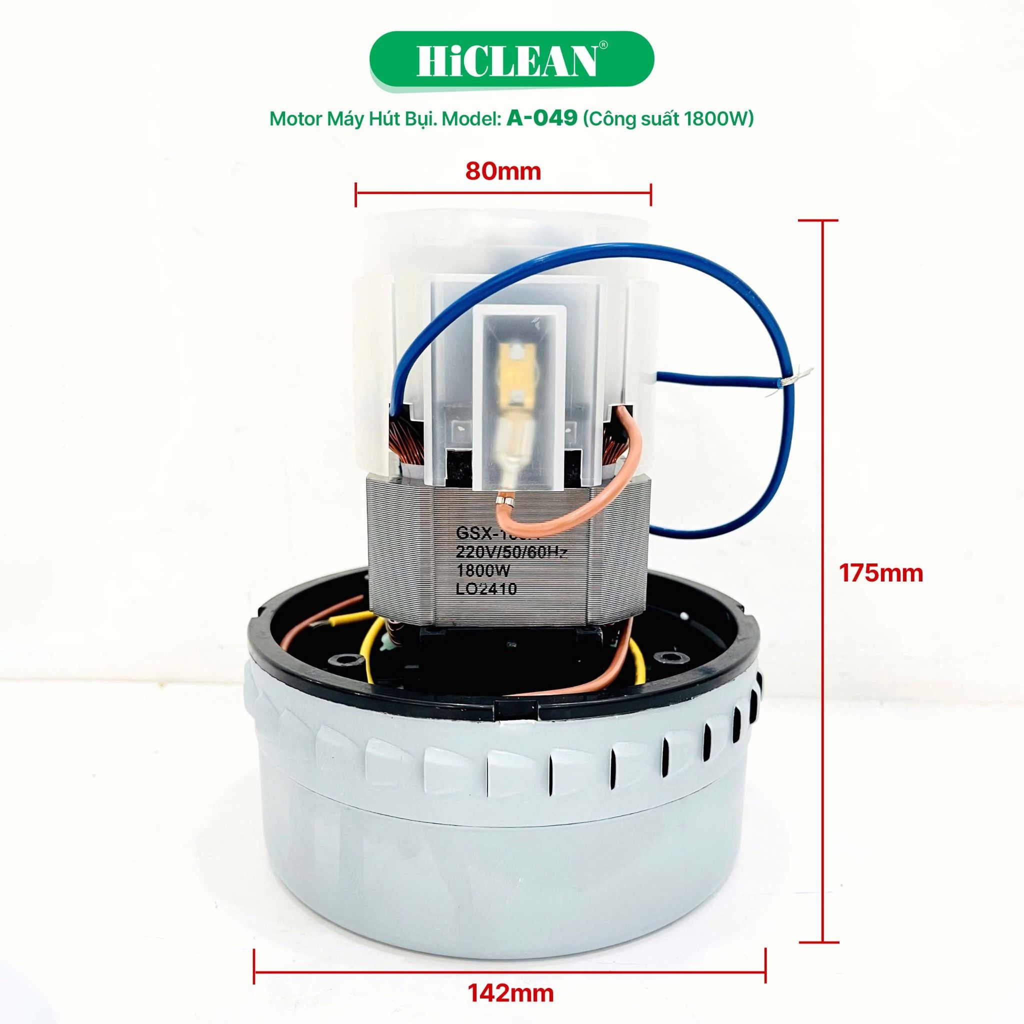  Motor hút bụi A-049, công suất 1800W 