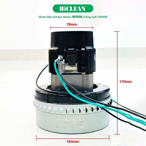  Motor hút bụi BF856, công suất 1500W 