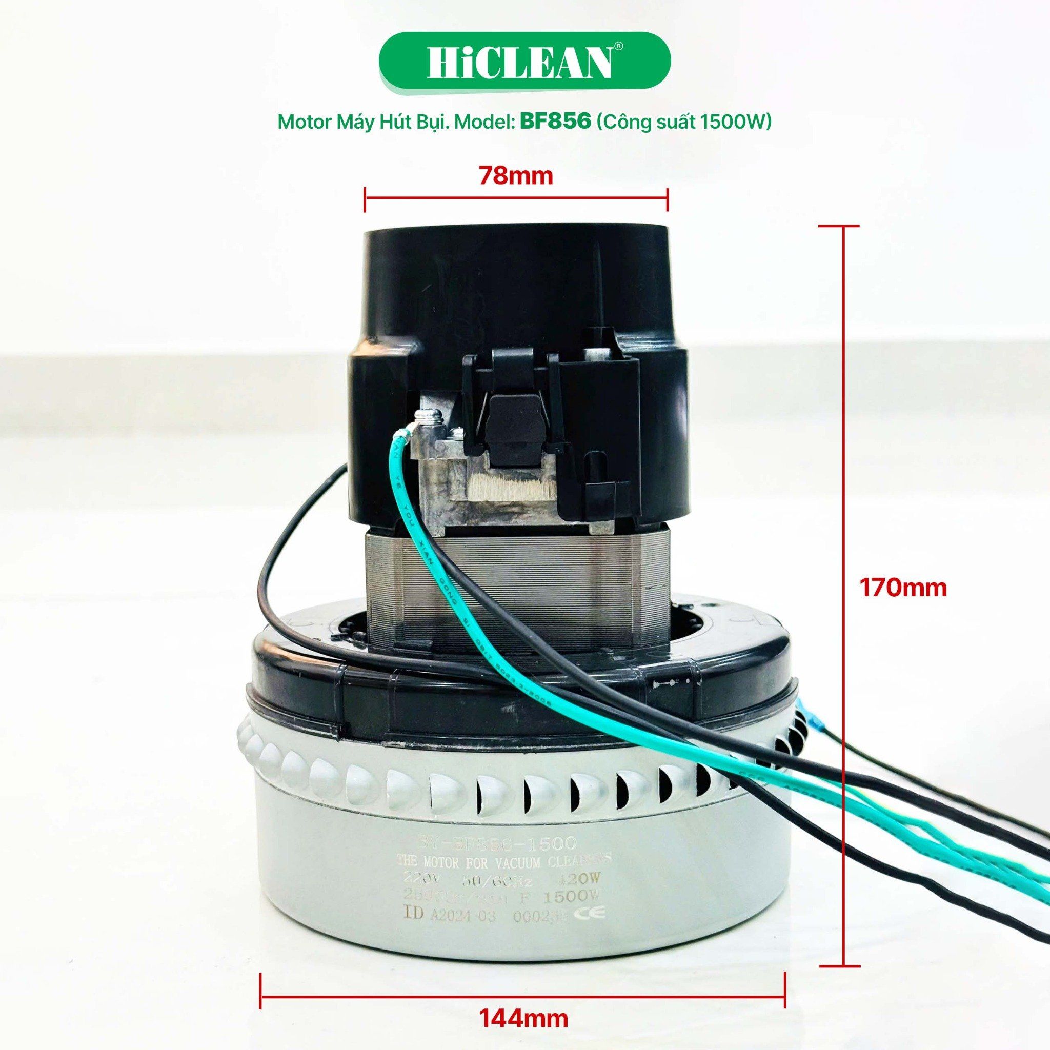  Motor hút bụi BF856, công suất 1500W 