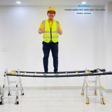  Thang nhôm rút gọn Sumika SKS380, sơn tĩnh điện, chiều cao 3.8m 