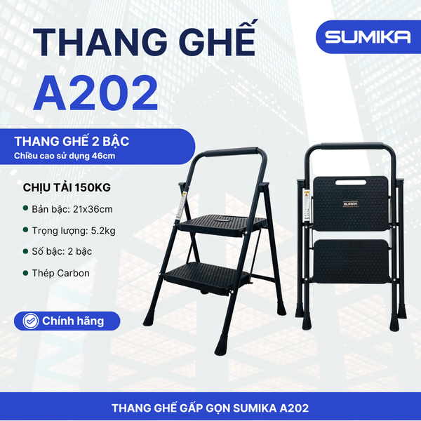 Thang ghế gia đình 2 bậc SUMIKA A202 