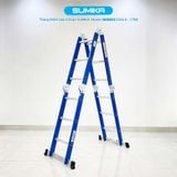  Thang inox gấp 4 đoạn Sumika SKS603, chữ A cao 1.7m 